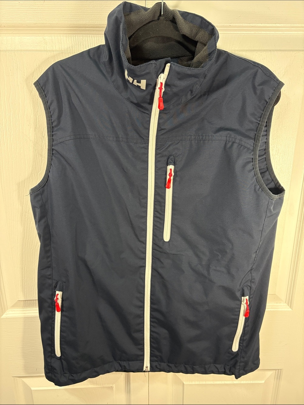 Helly Hansen Navy Sailing Vest Fleece Lined Windproof Full Zi - Picture 3 of 10